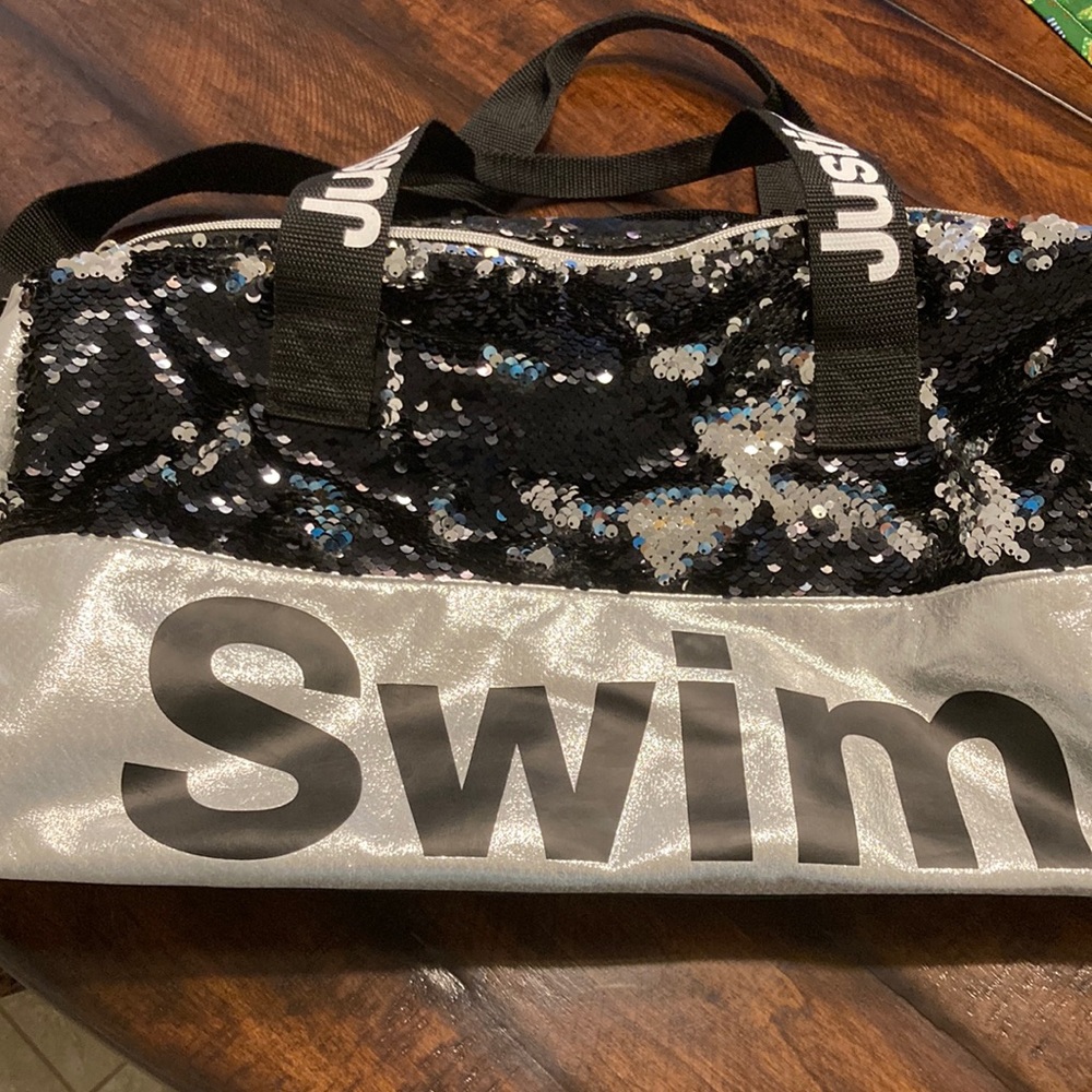 Justice sequin sports bag swim